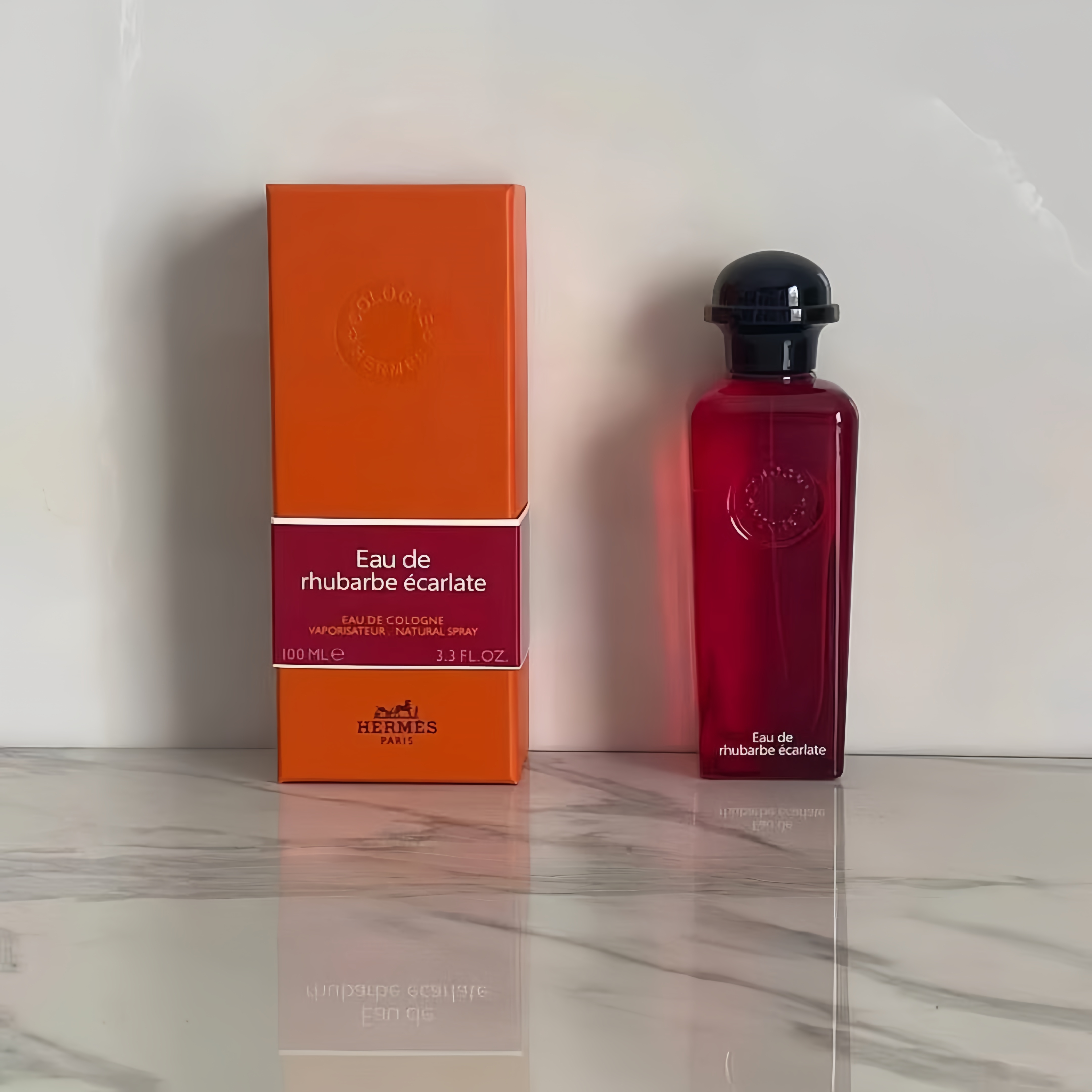 Eau de Rhubarbe Écarlate by Hermès - Vibrant Scarlet Cologne for Men & Women, 100ml