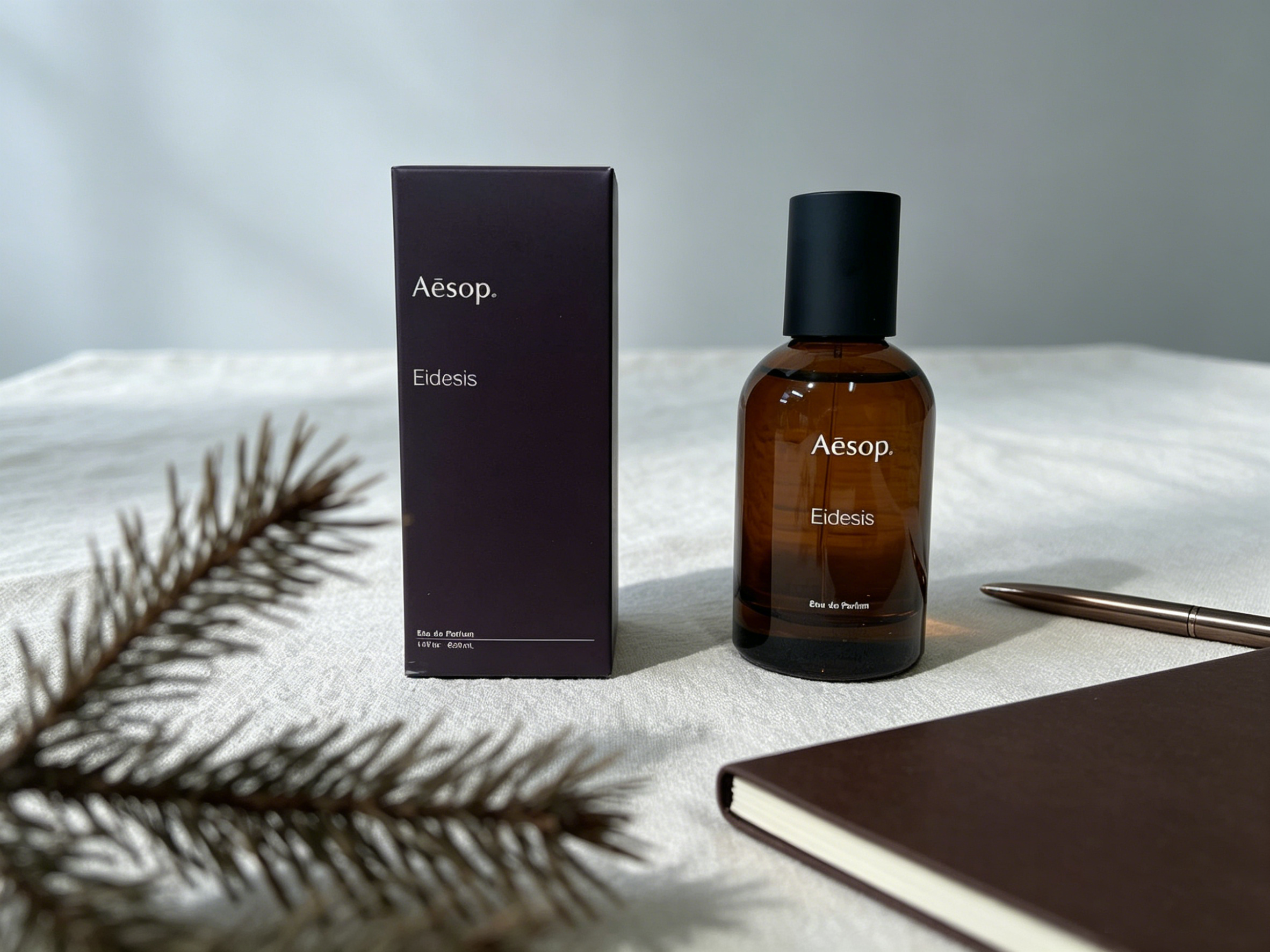 Aesop Eidesis EDP Perfume Warm Smoky Amber Wood Aroma Minimalist Amber Bottle Unisex Fragrance