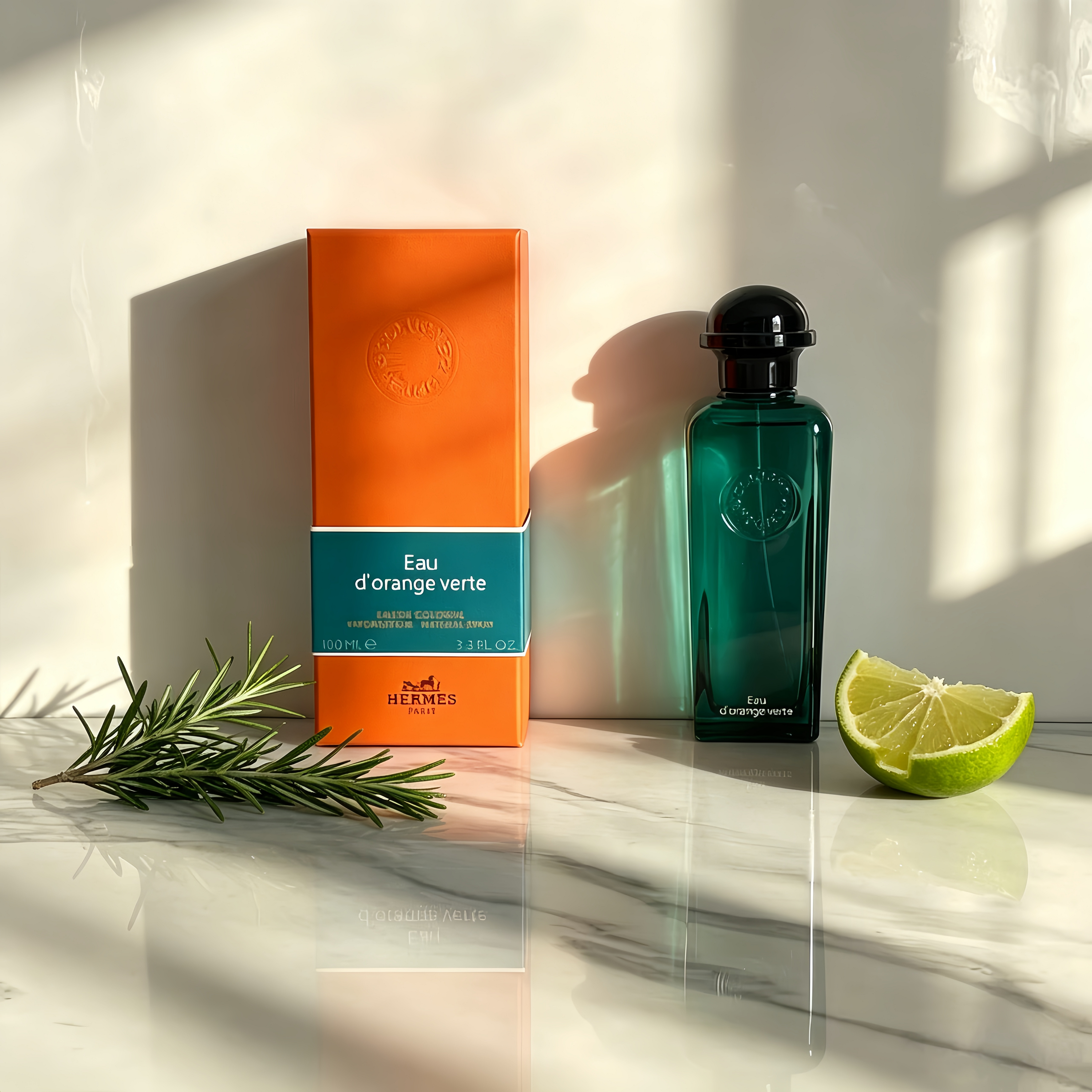 Hermès Eau d'Orange Verte Unisex Eau de Cologne for Men & Women, Fresh Bitter Orange Herbal Long Lasting Luxury Perfume Gift
