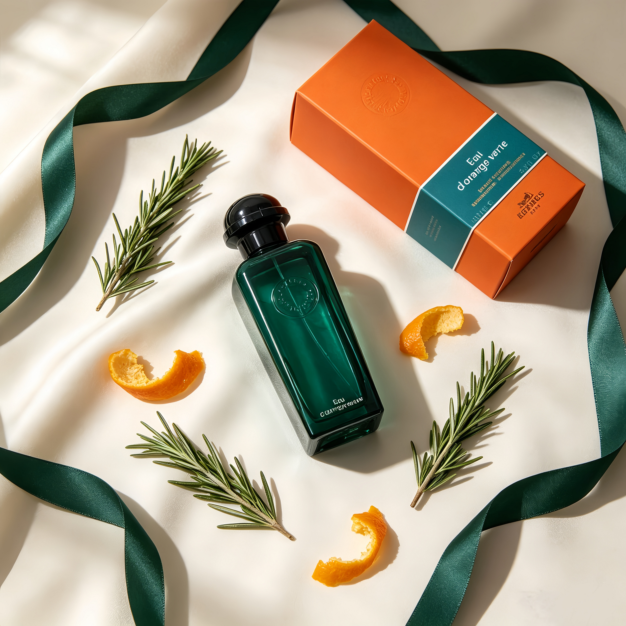Hermès Eau d'Orange Verte Unisex Eau de Cologne for Men & Women, Fresh Bitter Orange Herbal Long Lasting Luxury Perfume Gift