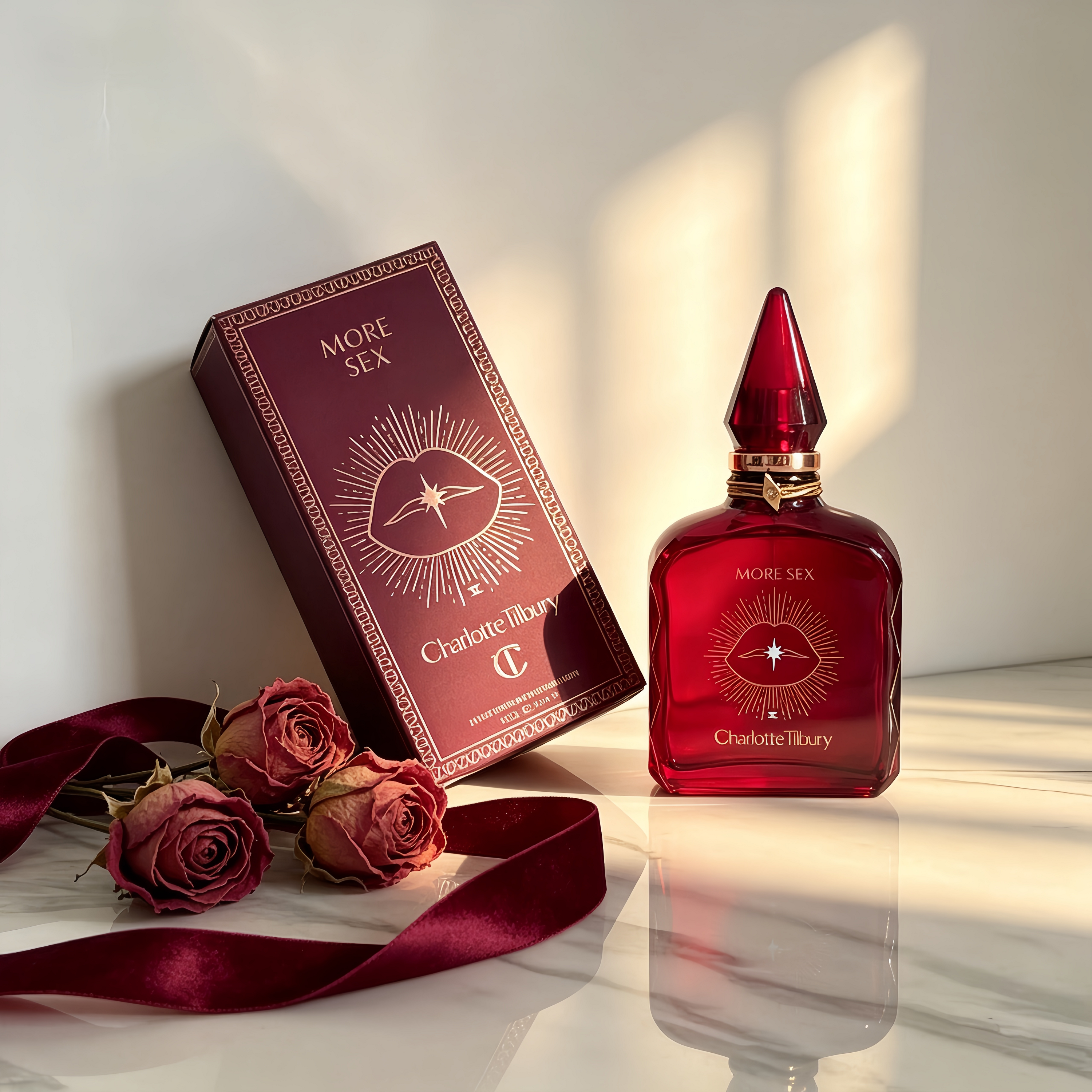 Charlotte Tilbury More Sex Eau de Parfum for Women | Long Lasting Amber Floral Date Night Luxury Perfume Gift