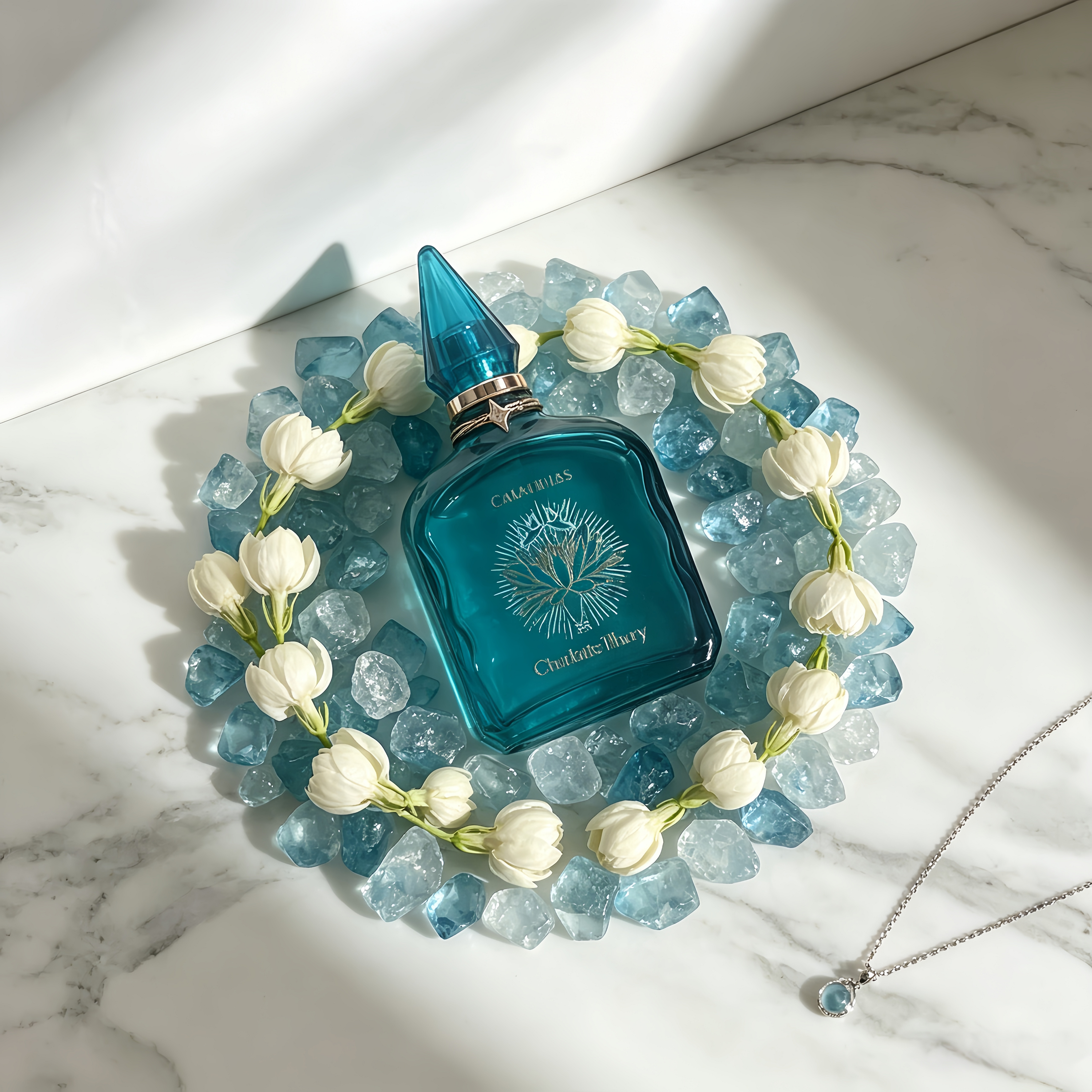Charlotte Tilbury Calm Bliss Unisex EDP Perfume for Men & Women, Soothing Aquatic Woody Floral Luxury Calming Fragrance Gift