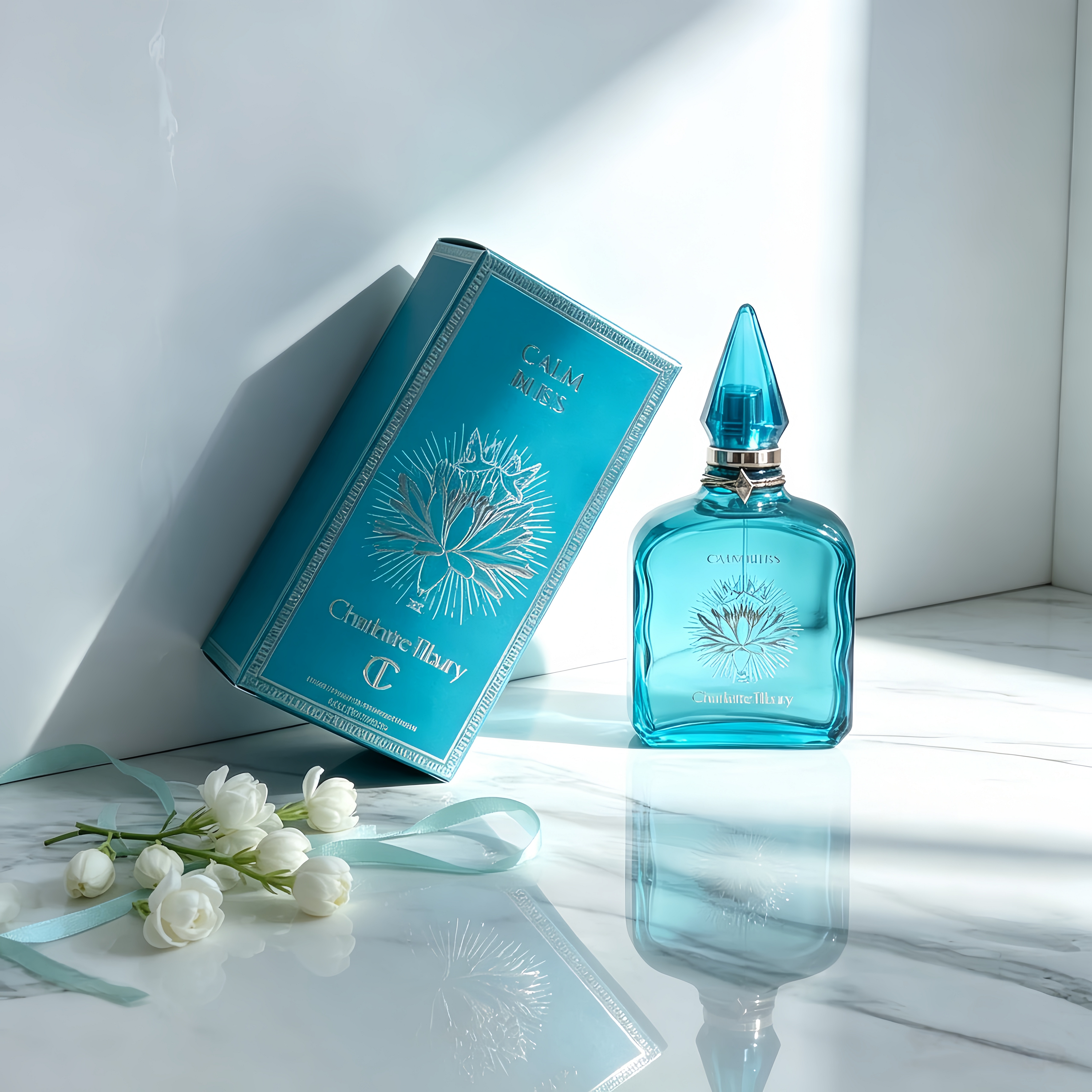 Charlotte Tilbury Calm Bliss Unisex EDP Perfume for Men & Women, Soothing Aquatic Woody Floral Luxury Calming Fragrance Gift