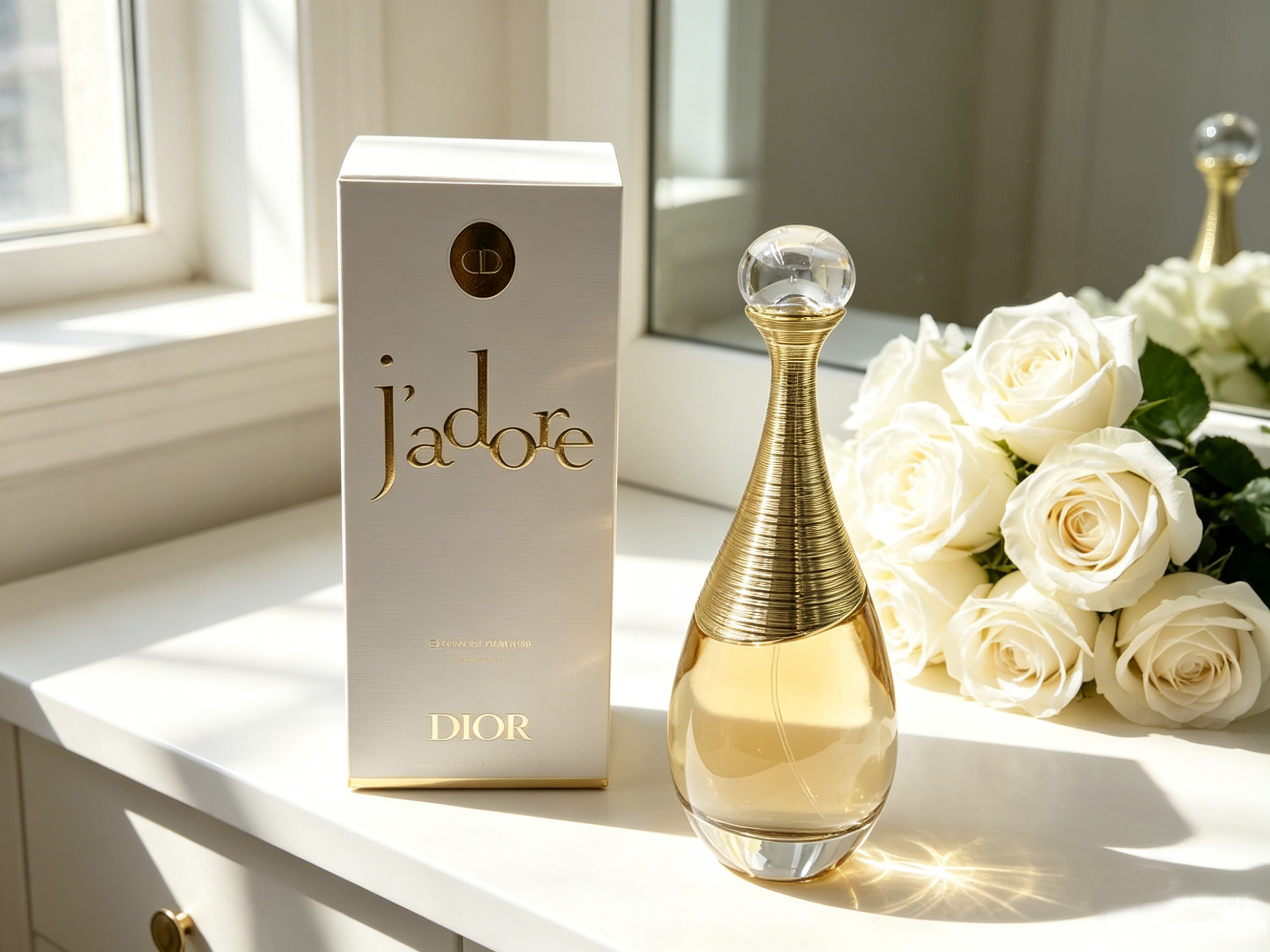 Christian Dior J'adore EDP Original Women Perfume Elegant Golden Bottle Floral Scent