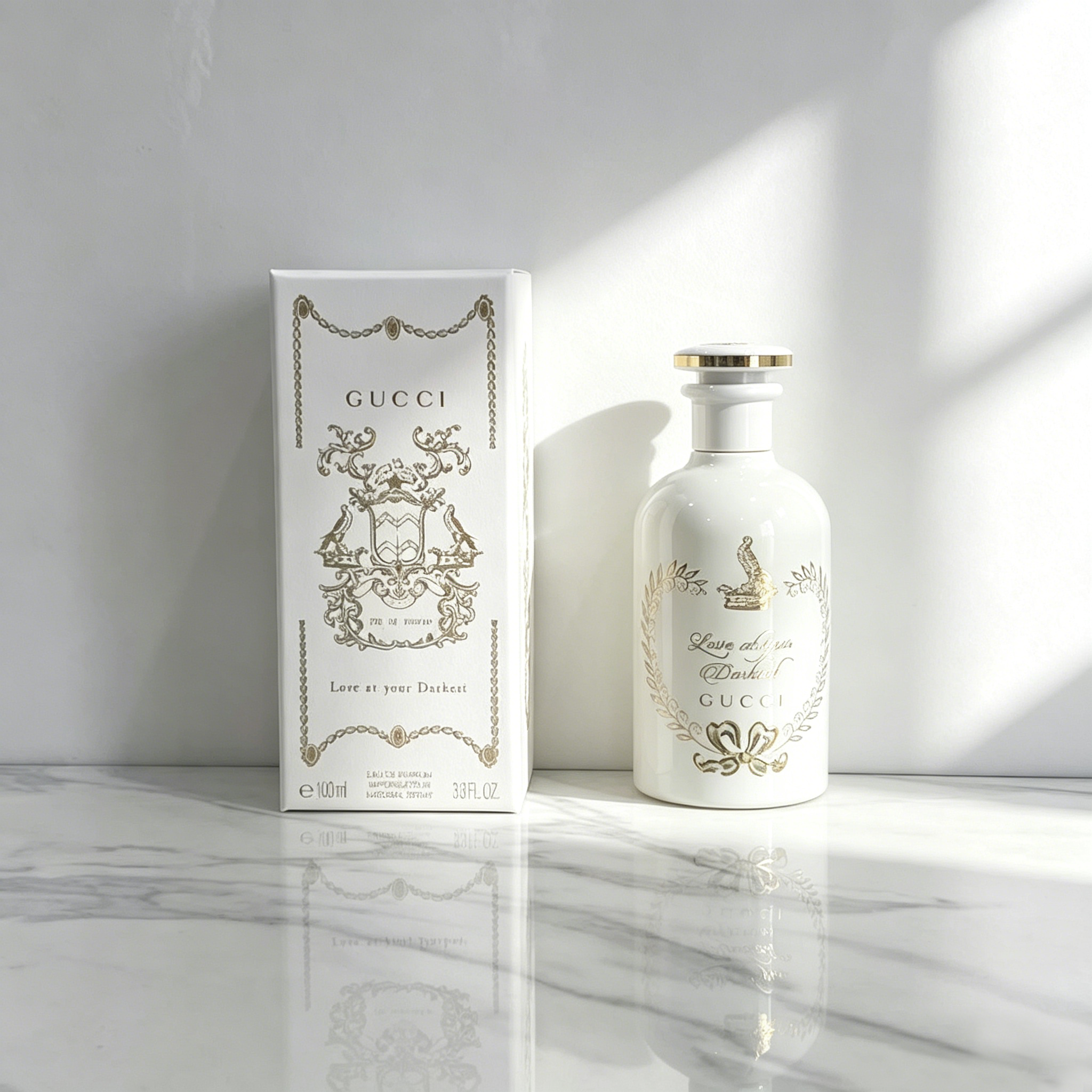 Love at your Darkest by Gucci Luxury White Ceramic Bottle Niche Cologne 100ml