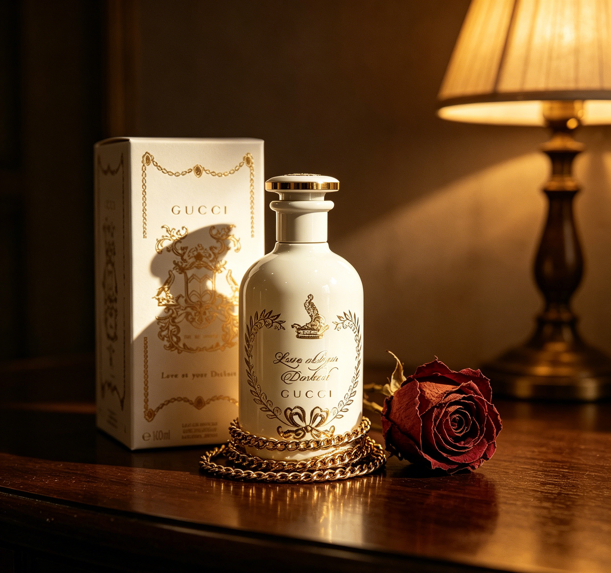 Love at your Darkest by Gucci Luxury White Ceramic Bottle Niche Cologne 100ml