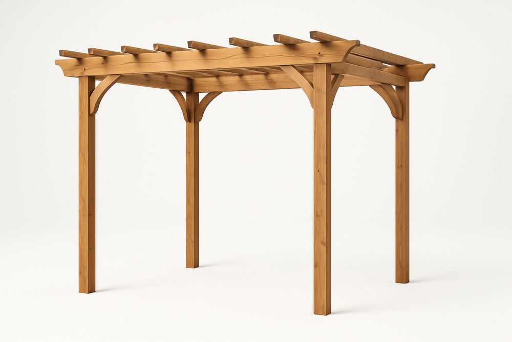 Pergolado de Madeira de Pinus 300x300x240(C×L×A)cm