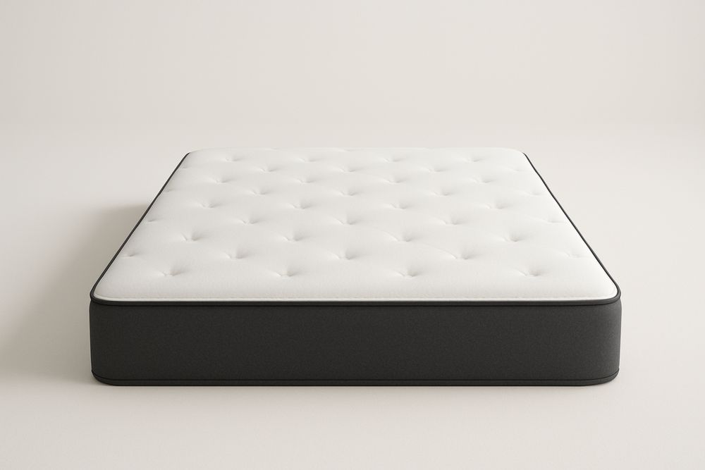 Colchão Espuma Poliuretano Branco/Preto 200x160x25(C×L×A) cm