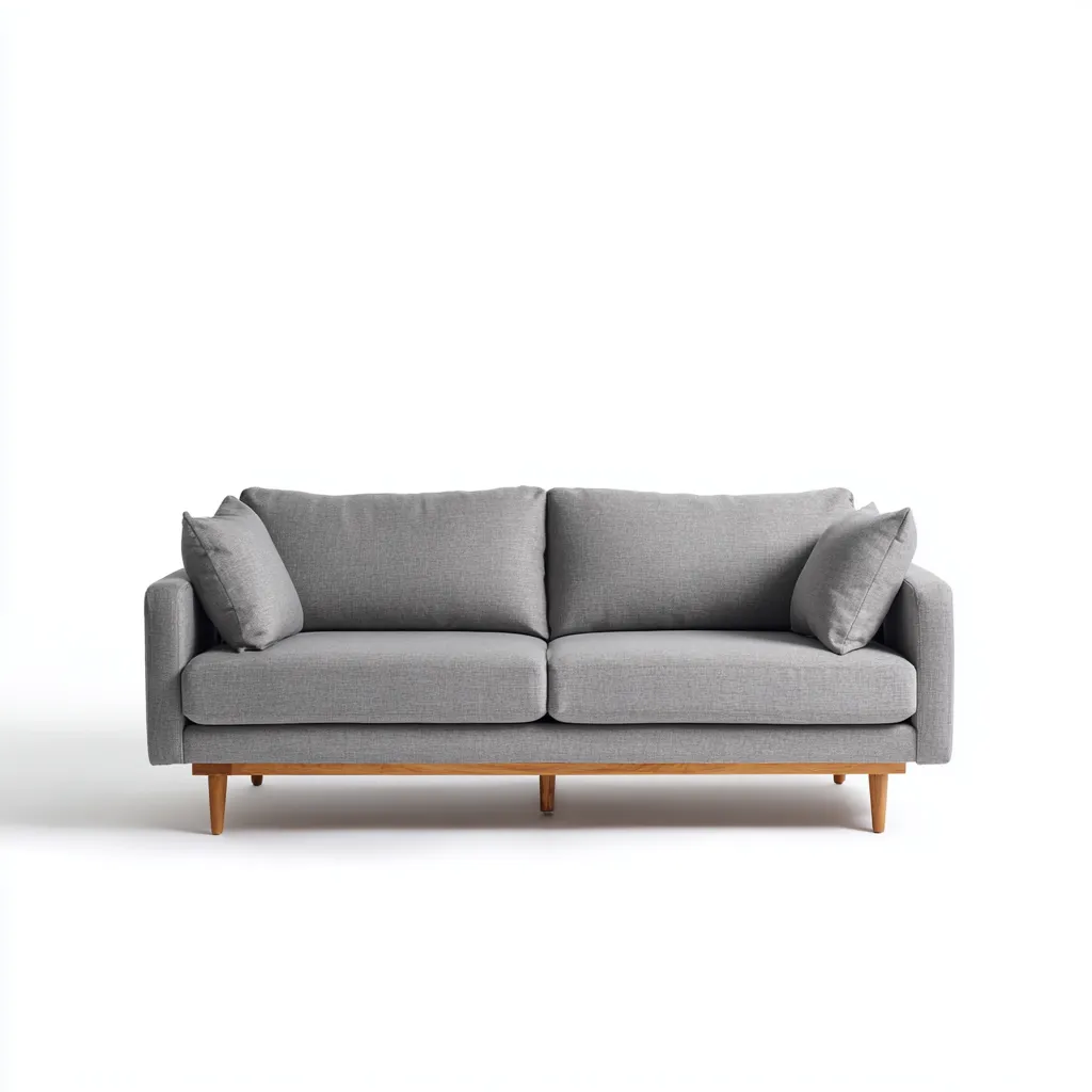 Canapé 2 places en tissu 170x90x82 cm - Gris - Style moderne pour intérieur-Hacorcasa