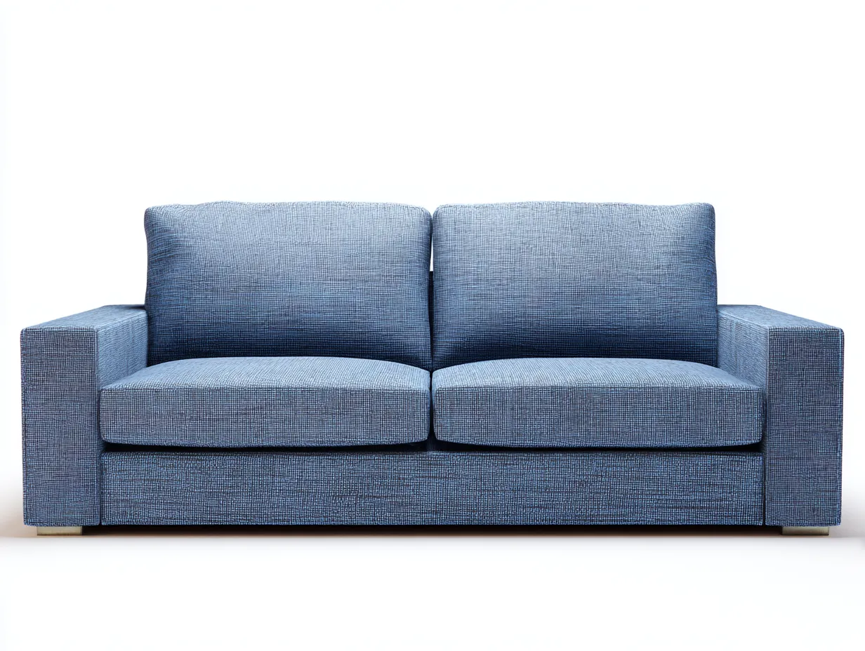 Divano a due posti - Tessuto - 188x96x84 cm - Blu - Stile contemporaneo-Valinyinterior