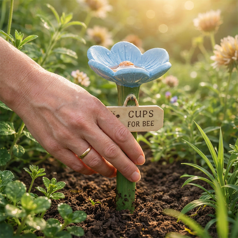 Flower-shaped Water Station for Bees