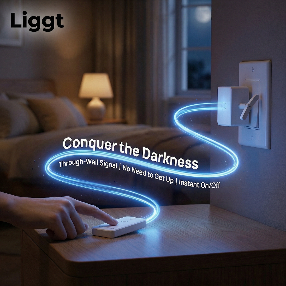 Liggt RF Wireless Remote Control Switch – No More Getting Up to Control Lights 002