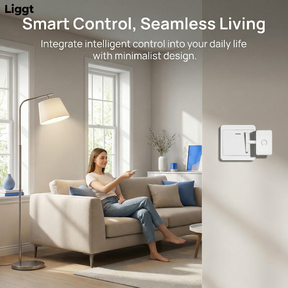 Liggt RF Wireless Remote Control Switch – No More Getting Up to Control Lights 002