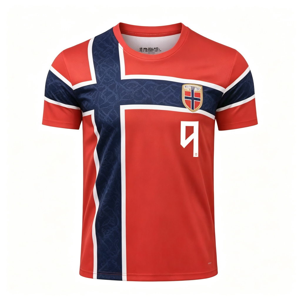 Norway Erling Haaland #9 Brace Home Jersey 2026 World Cup