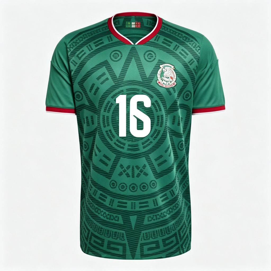 Mexico Julián Quiñones #16 2026 World Cup Official Home Jersey | UniFootball Store