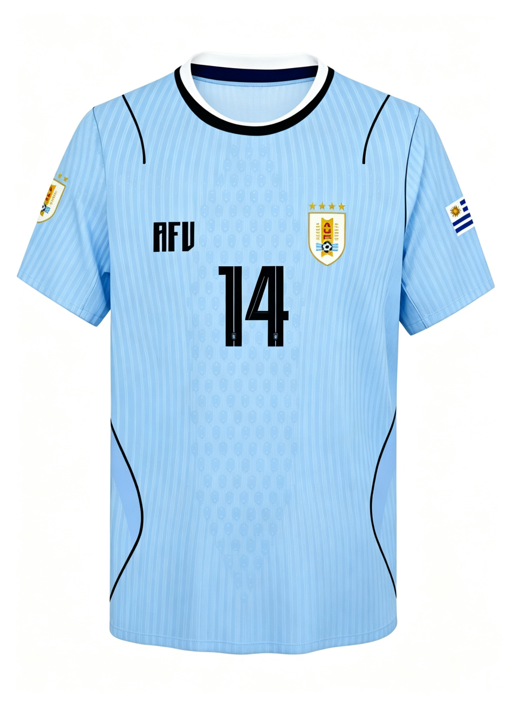 Uruguay Agustín Canobbio #14 Home Jersey 2026 World Cup