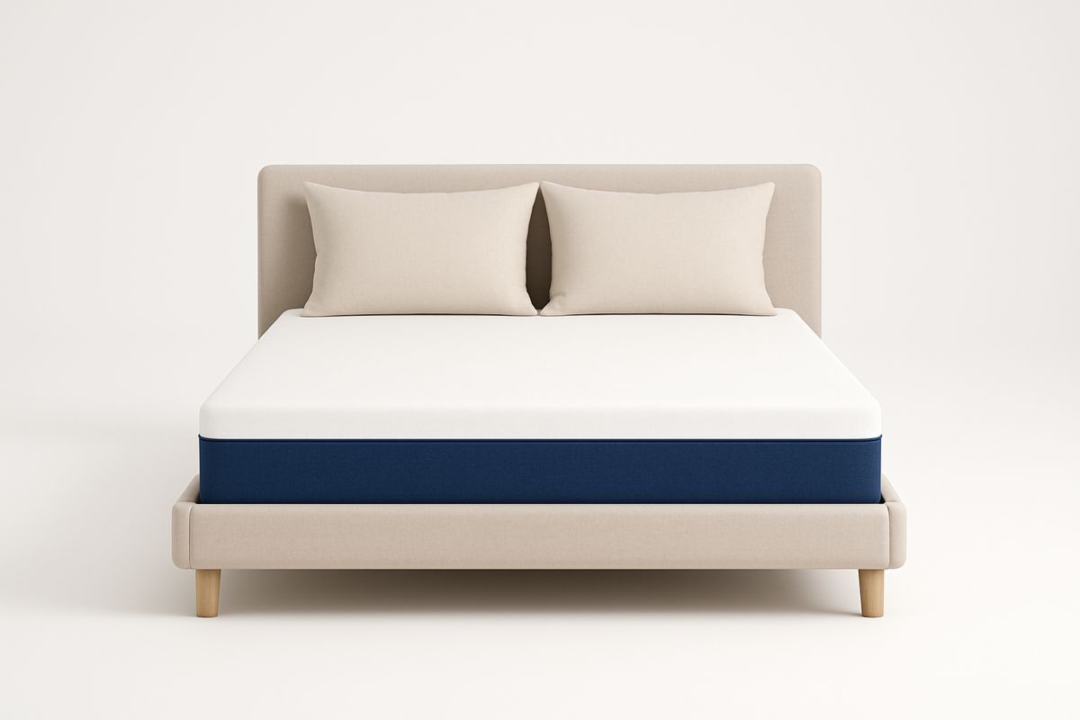 Cama com Cabeceira Estofada, Madeira e Espuma, 200x160 cm