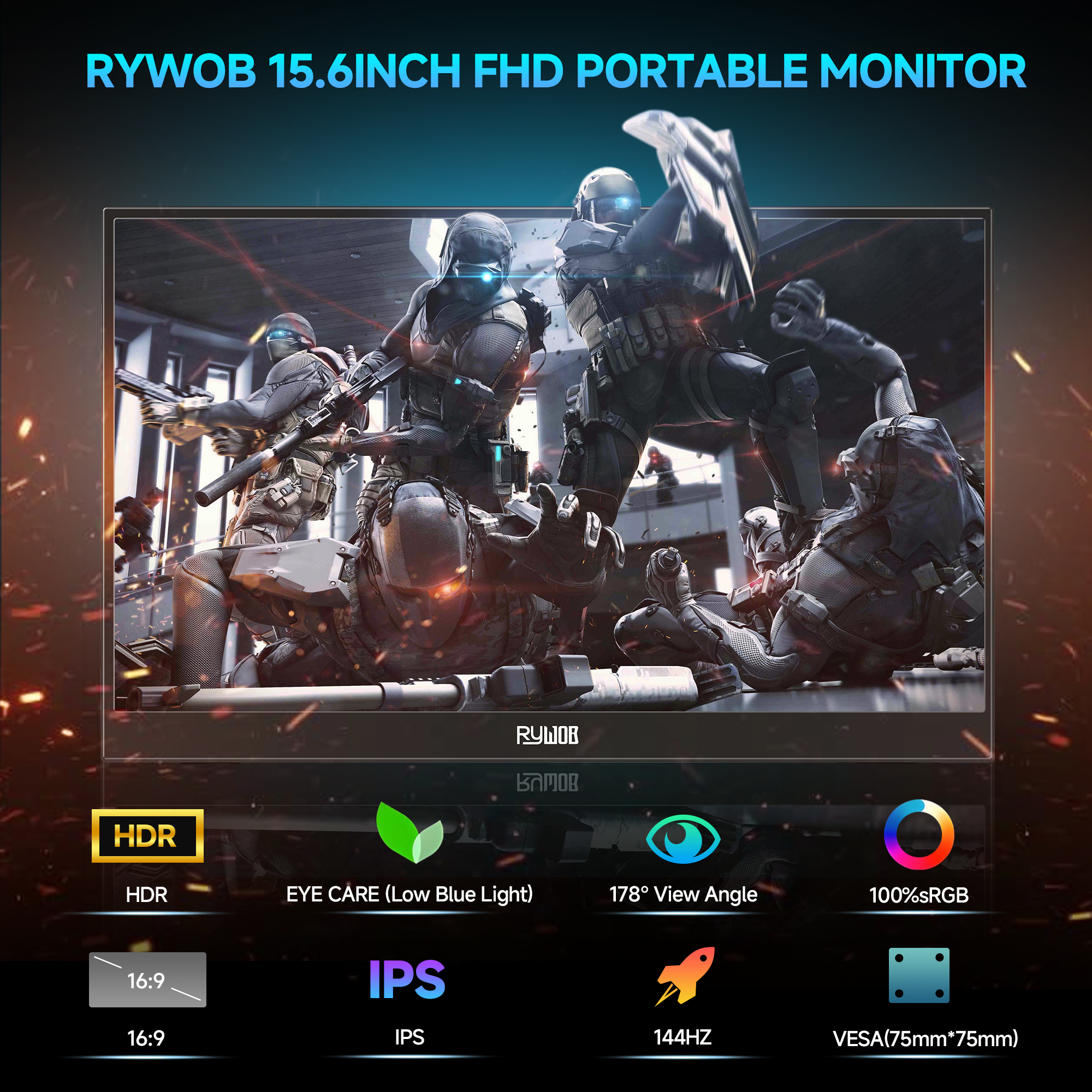 15.6inch Portable Gaming Monitor