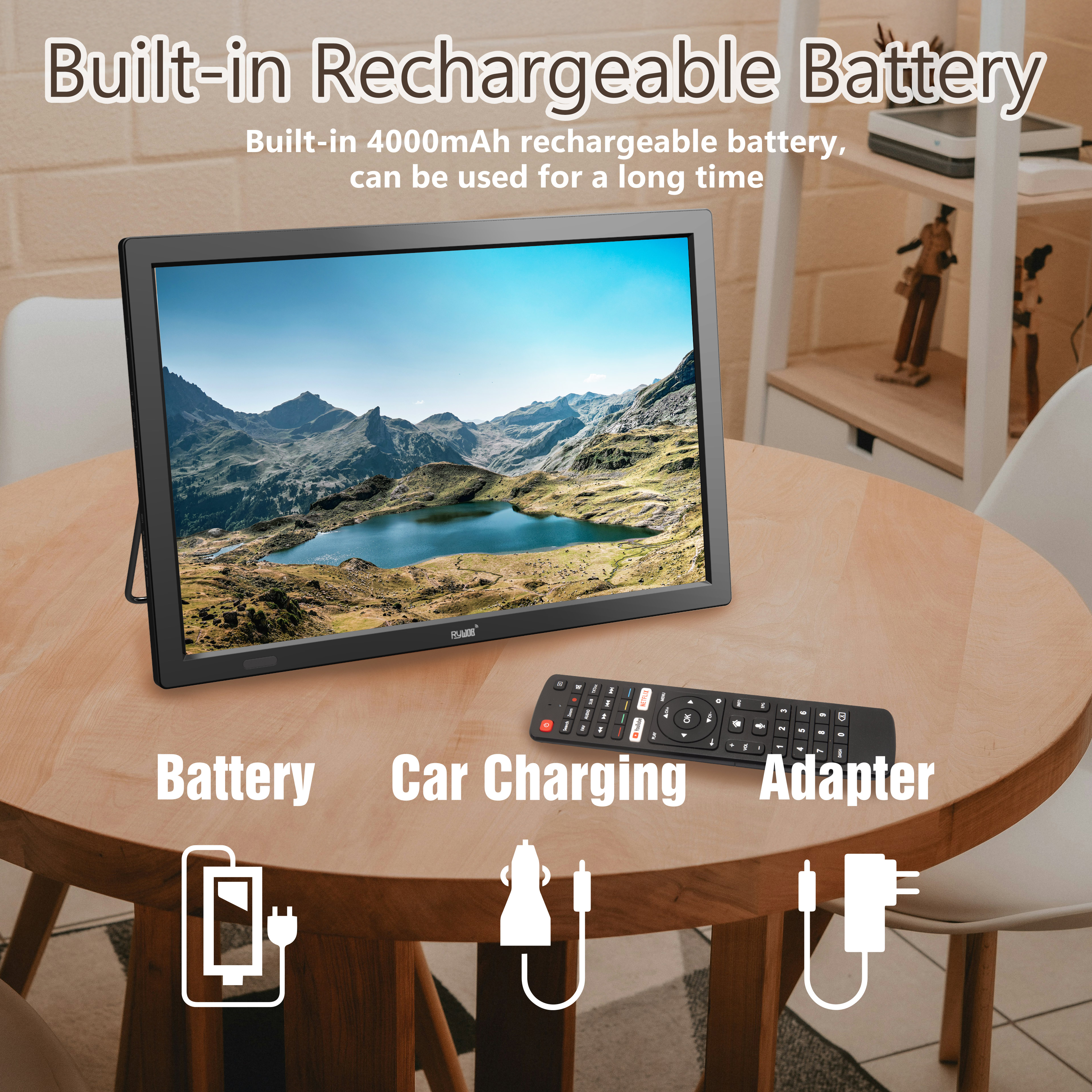 15.6" Small Smart TV