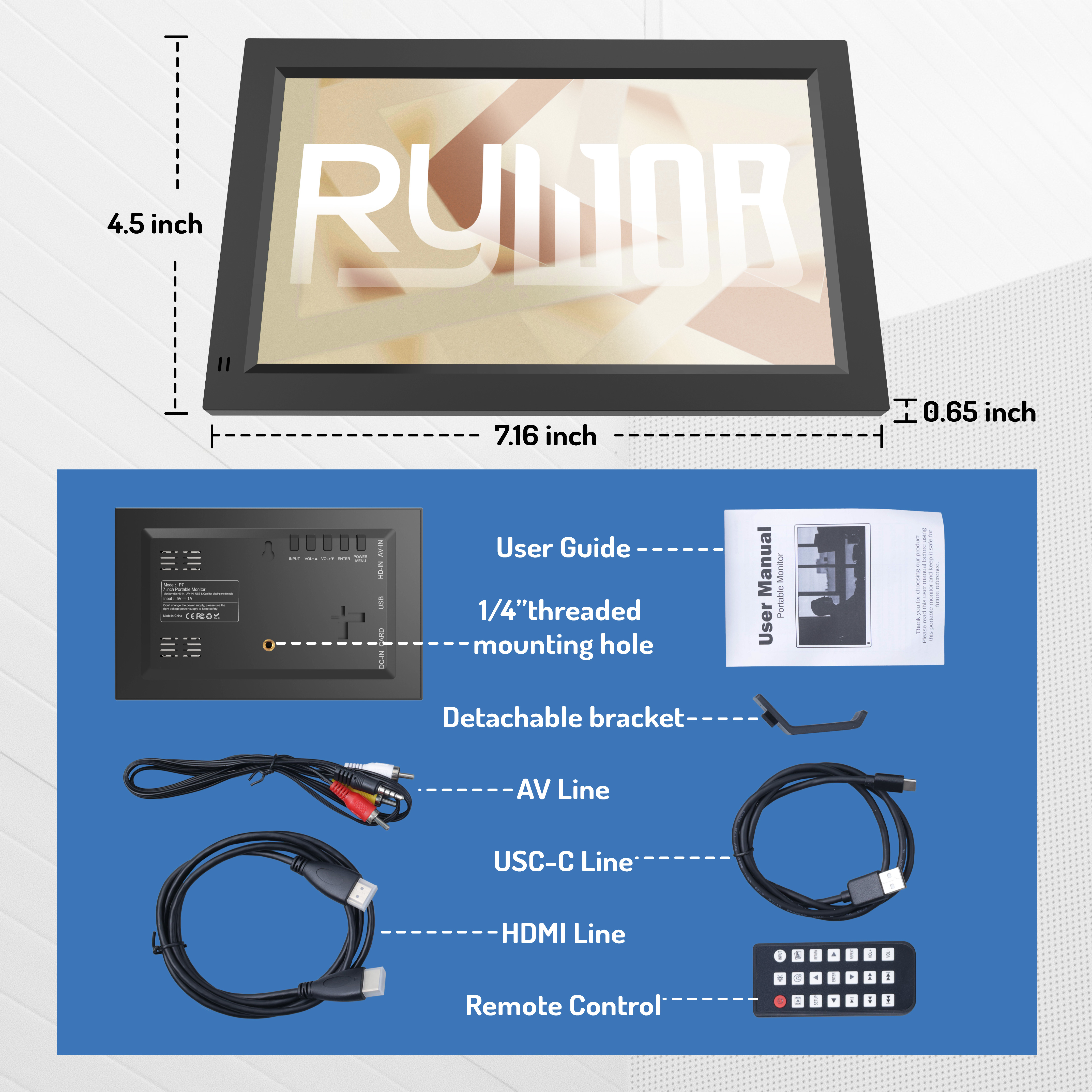 7 Inch Mini Monitor