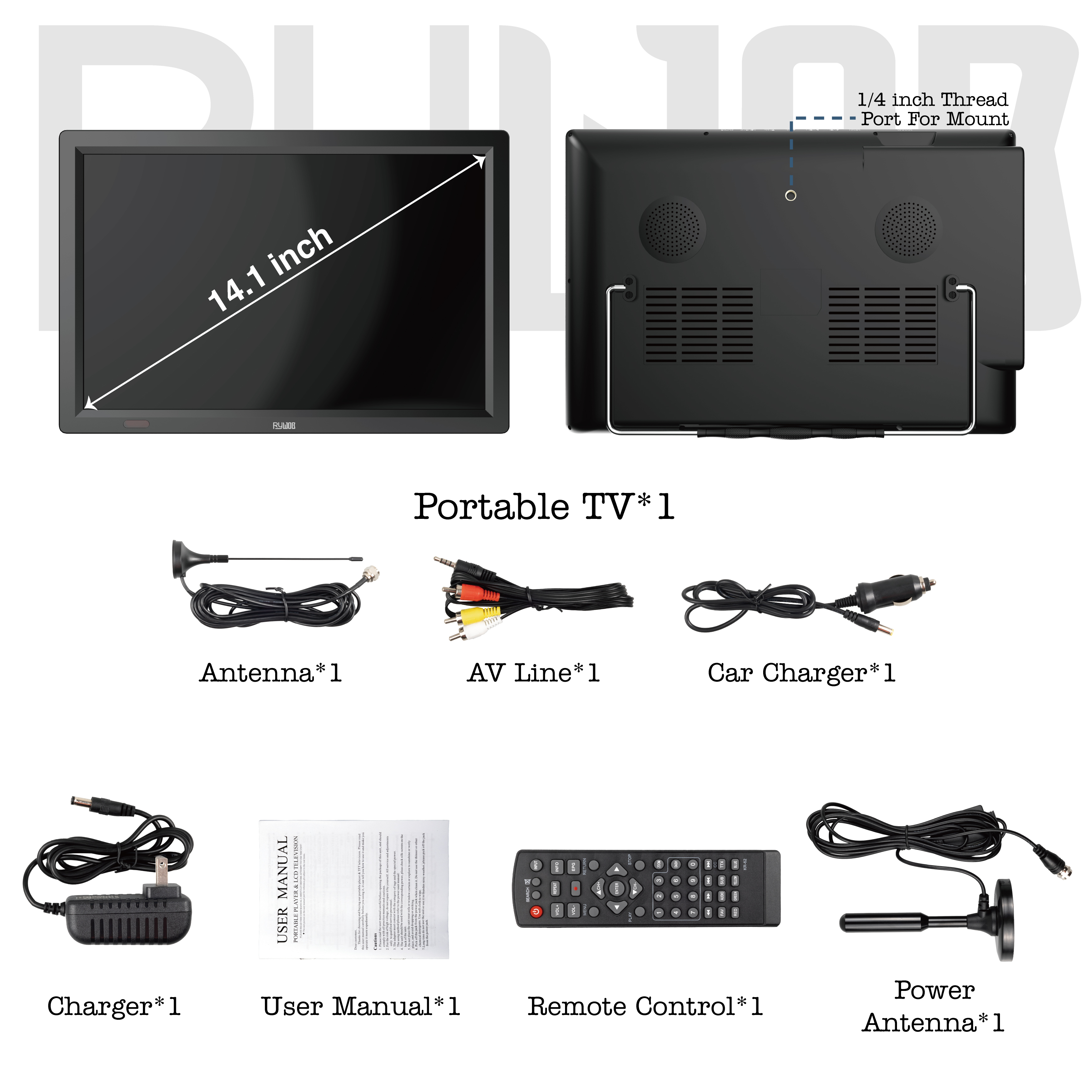 14inch Portable TV