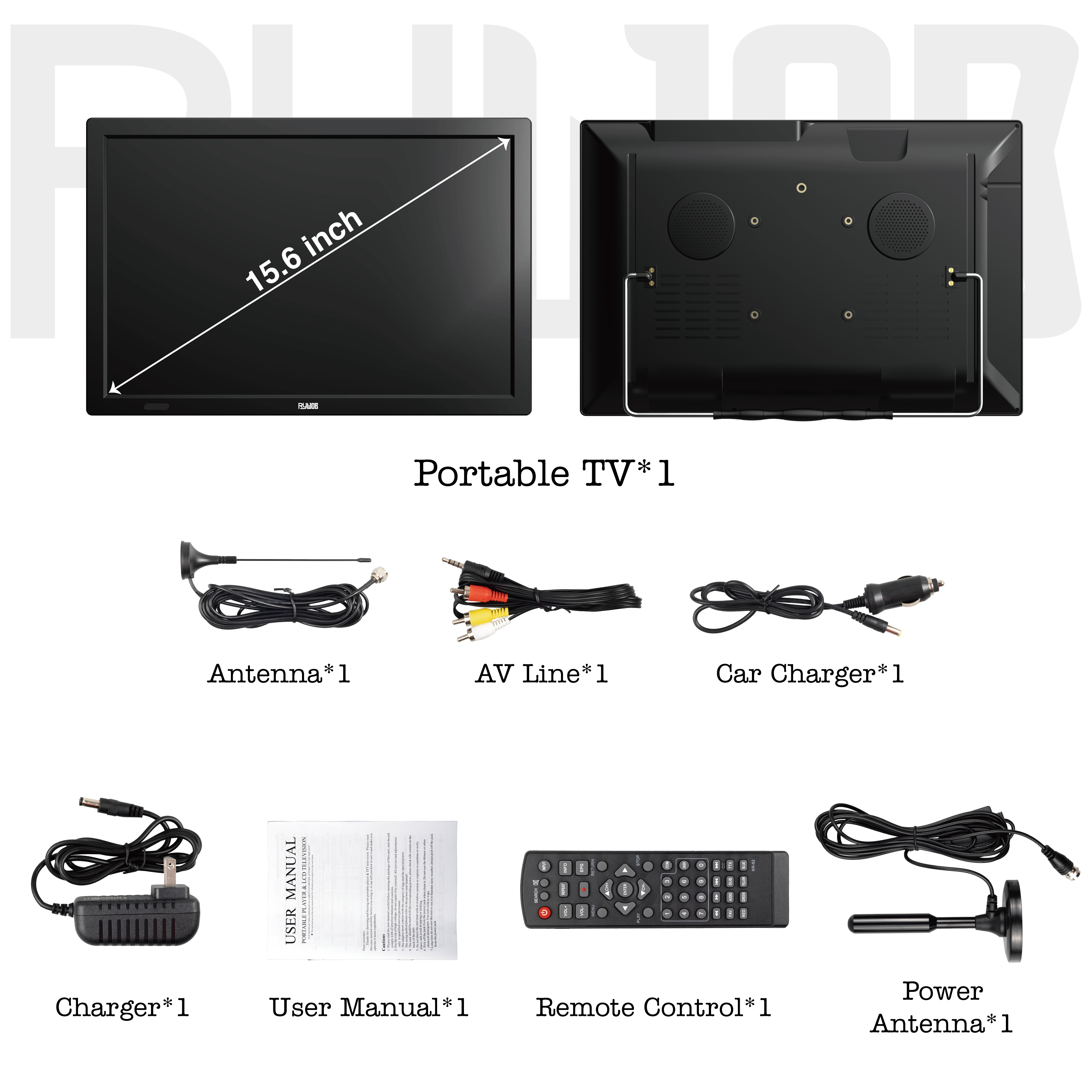 15.6" Portable Digital TV