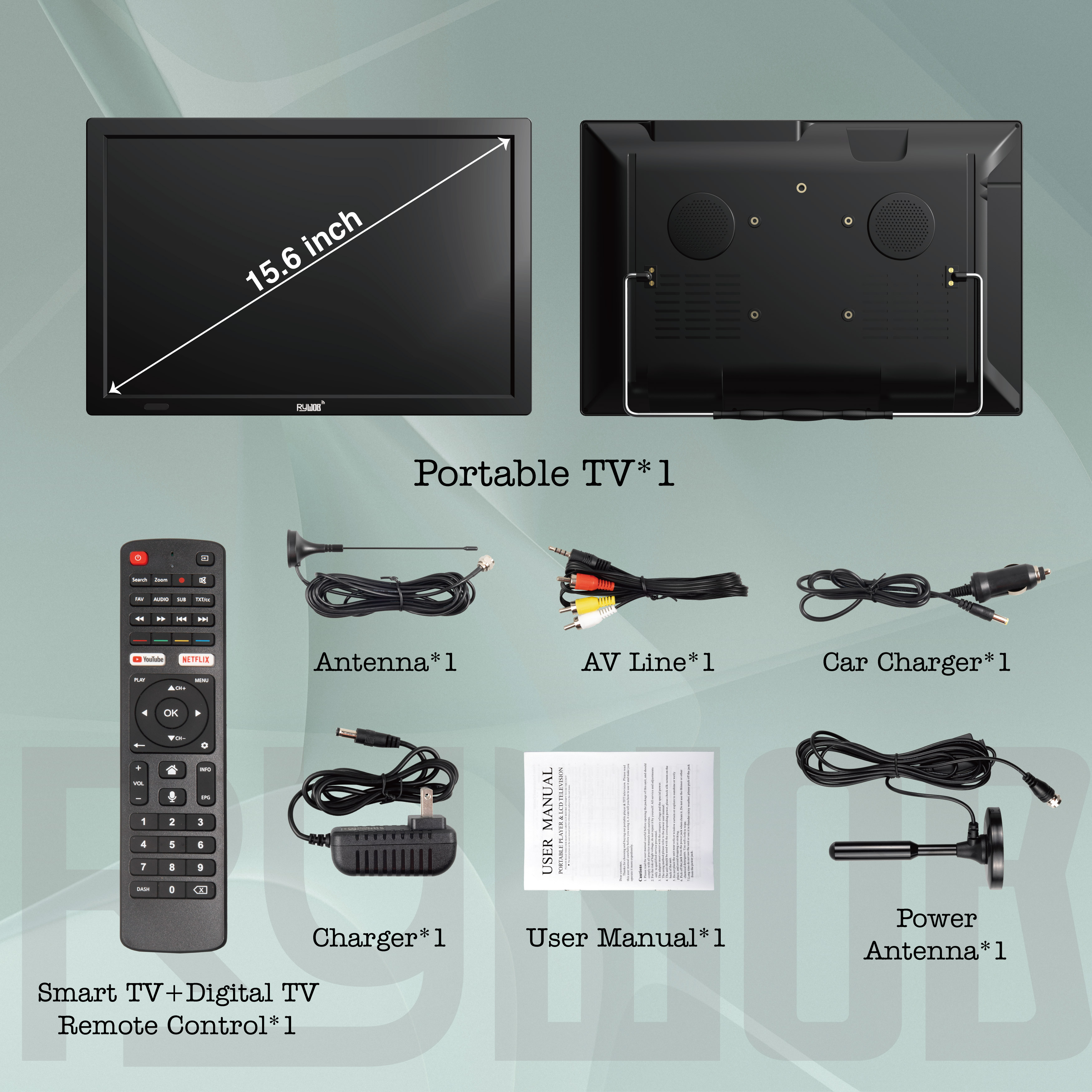 15.6" Small Smart TV