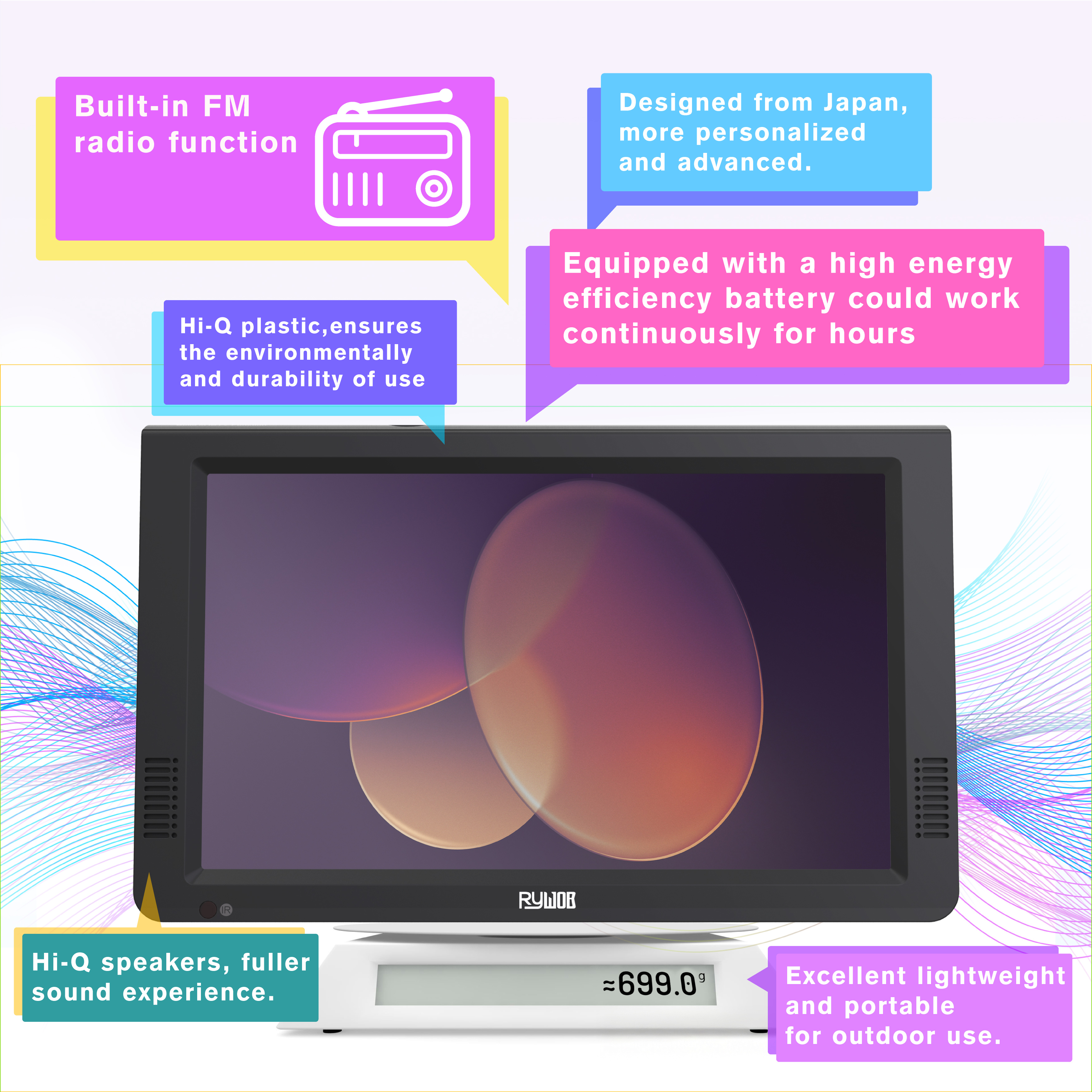 10" Portable TV