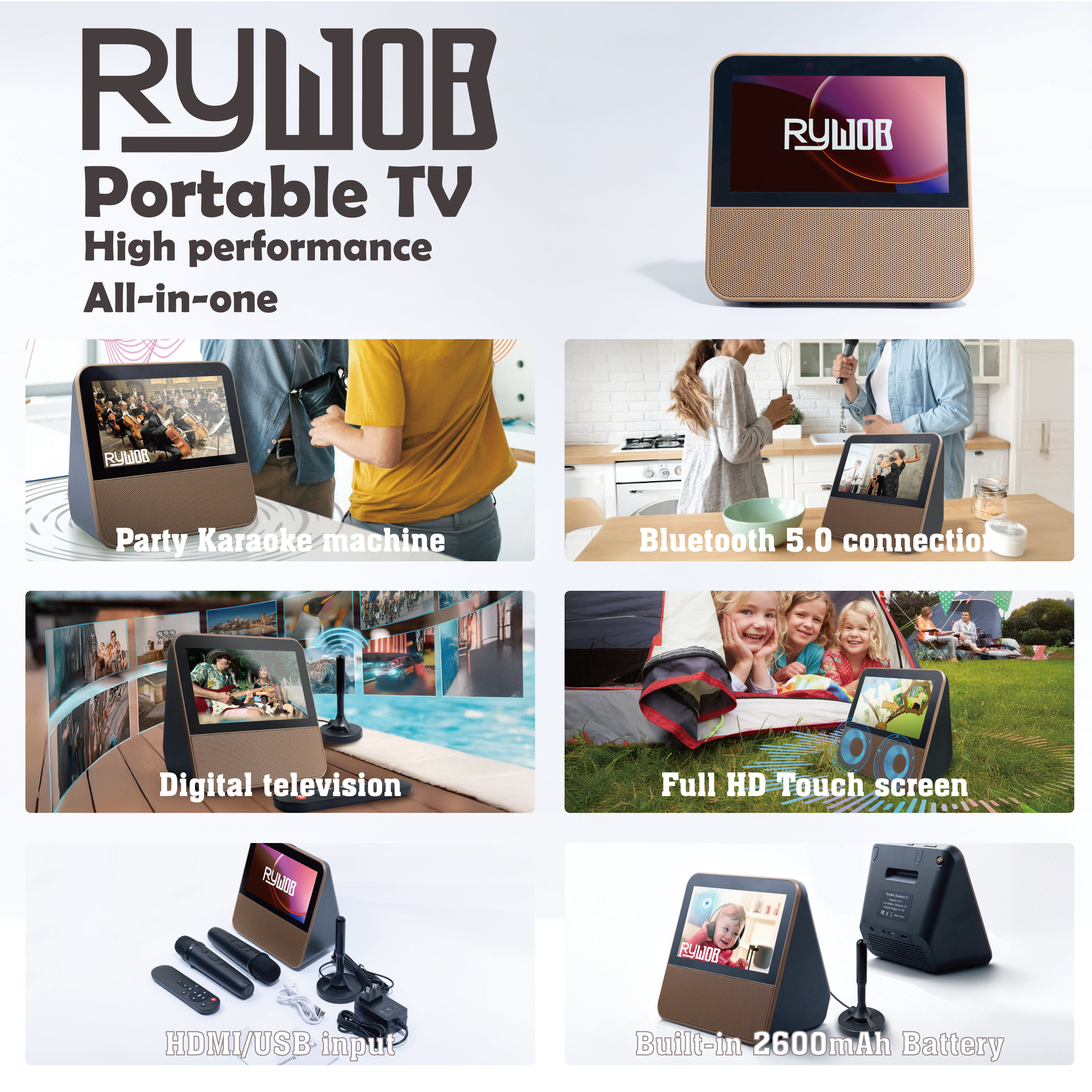 7" Small TV