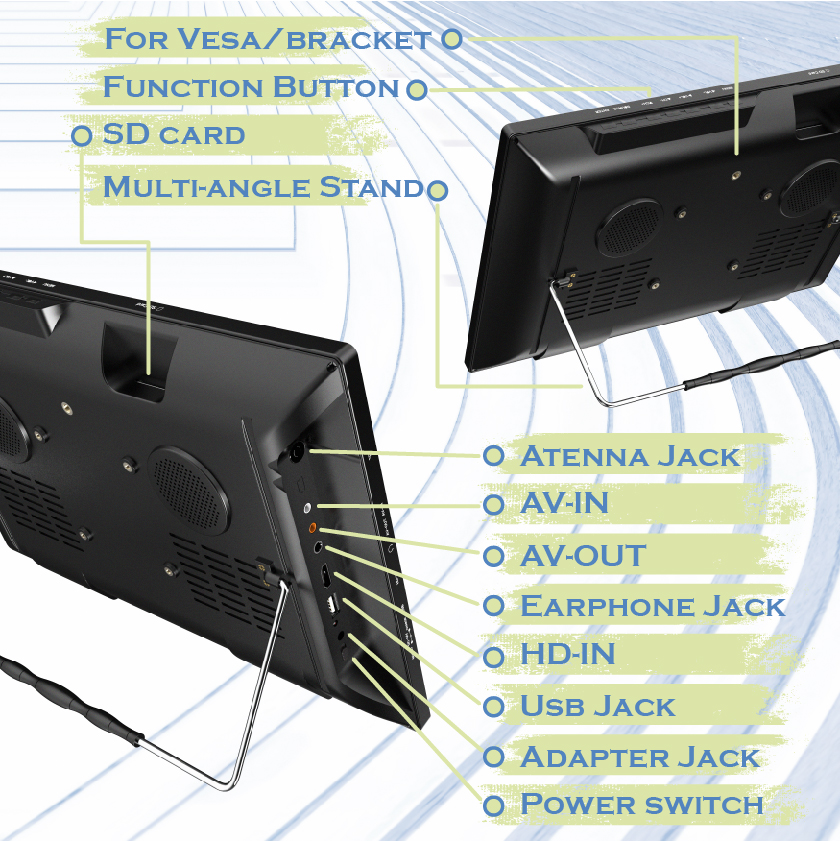 15.6" Portable Digital TV
