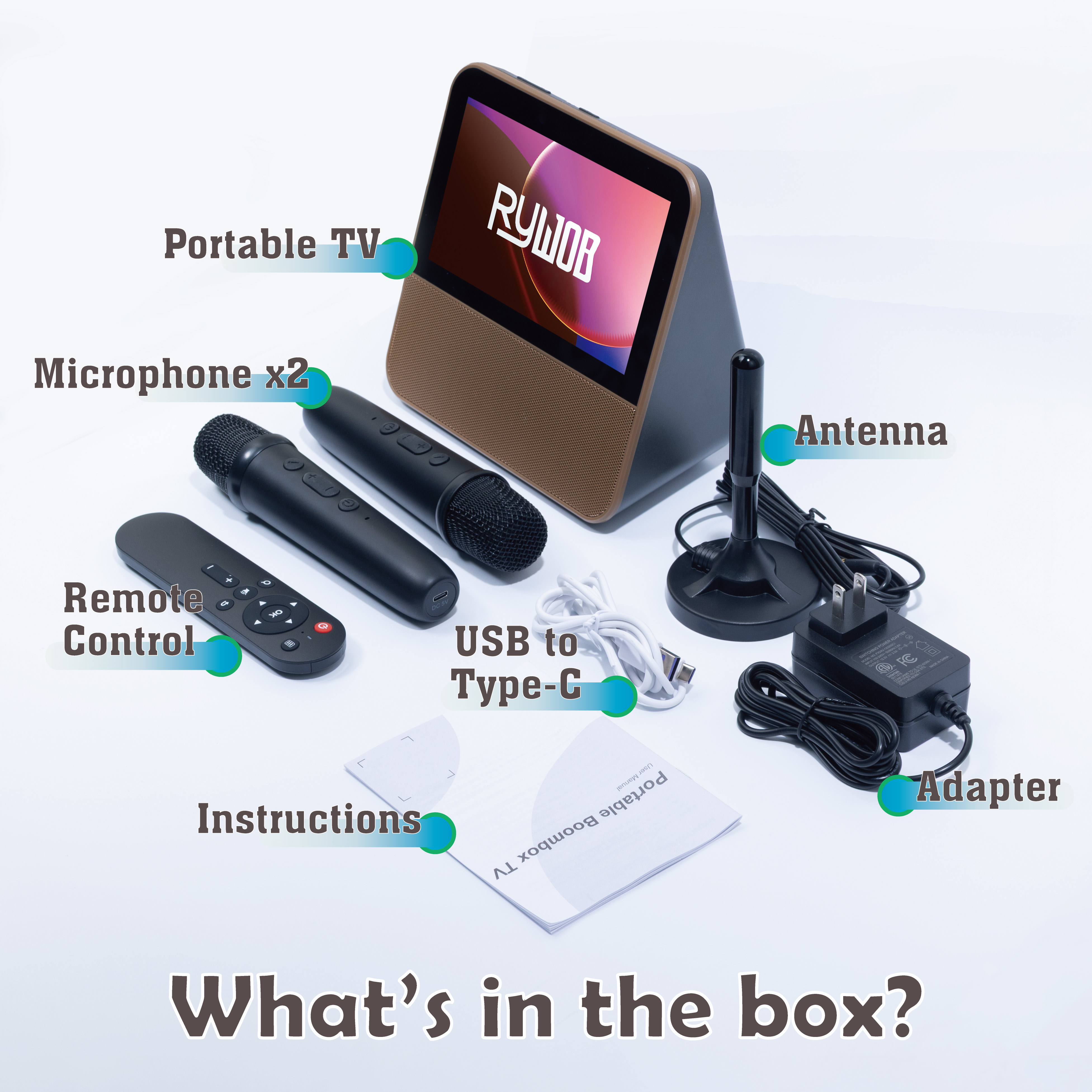 7" Small TV