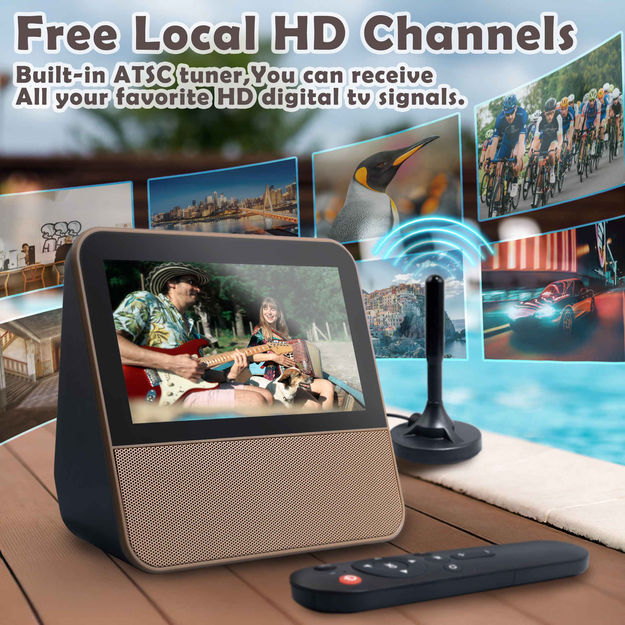 7" Small TV