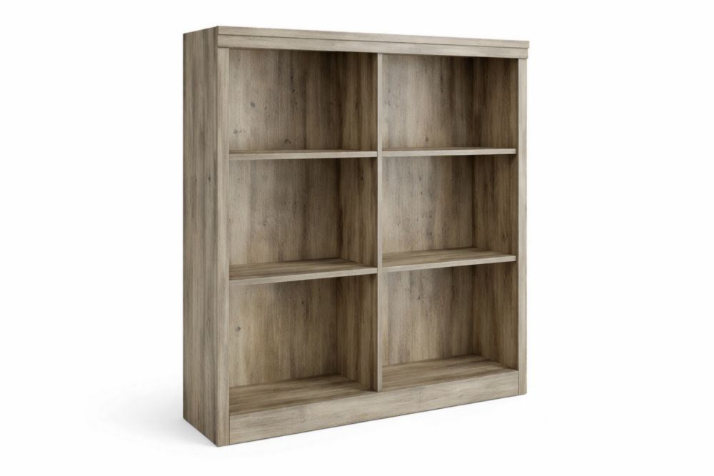 Wooden 3-Shelf Bookcase Natural Finish