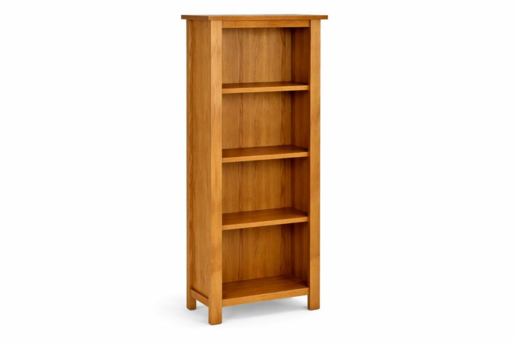 4-Tier Solid Oak Bookshelf 60 cm×30 cm×120 cm
