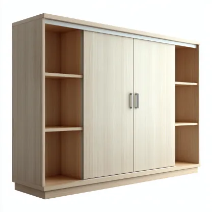 Armoire panneaux MDF 160x45x180 cm - marron - design moderne-Falinzadecor