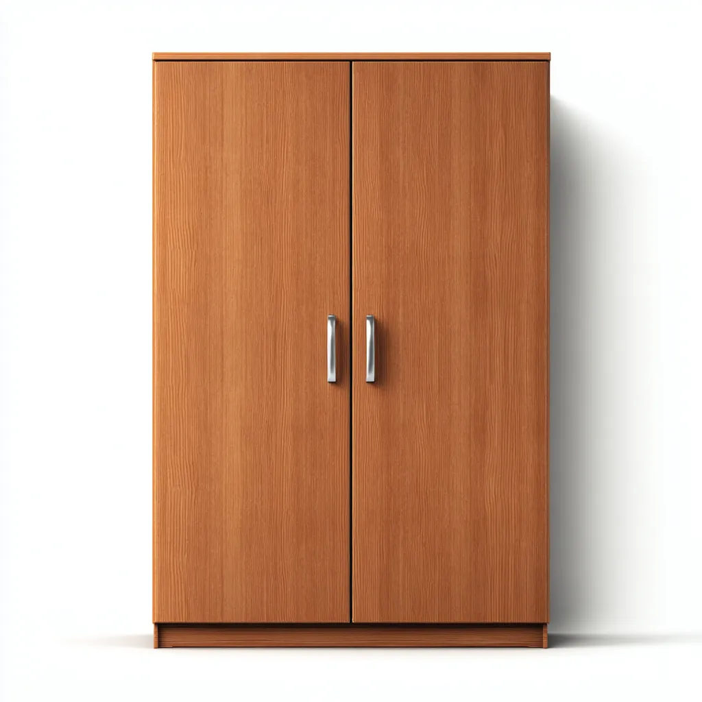 Armoire MDF 80x50x180 cm - Chêne clair - Rangement pour chambre - Design contemporain-Falinzadecor