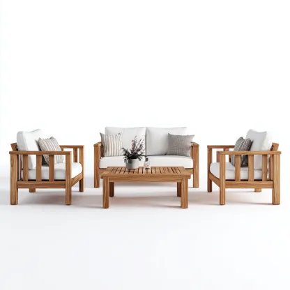 Canapé d'extérieur bois 170x75x80 cm - Bois naturel - Salon de jardin - Design épuré-Tadiadwell