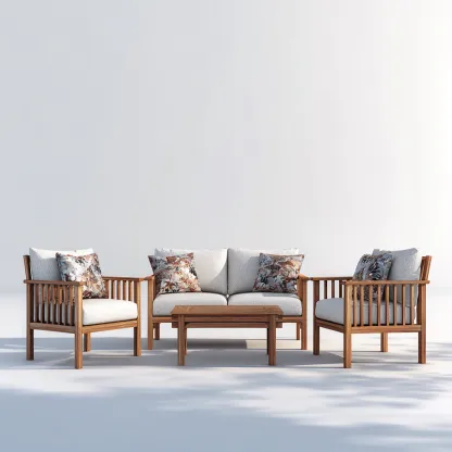 Canapé d'extérieur bois 180x75x80 cm - Bois naturel - Assise de jardin - Design contemporain-Tadiadwell