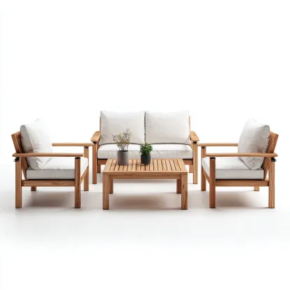 Canapé d'extérieur bois massif 180x75x70 cm - bois naturel - salon de jardin moderne-Tadiadwell