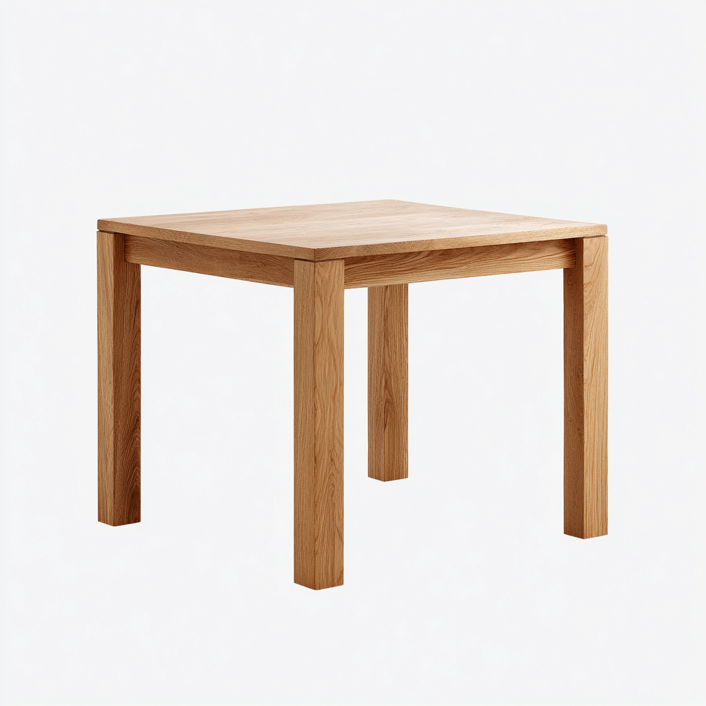 Table de jardin carrée en bois 90x90x75 cm - bois naturel - usage extérieur-Loviazinest