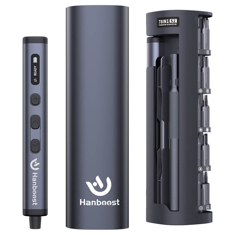 Hanboost 78 in 1 Precision Electric Screwdriver Set Storage Box Design for Reparing