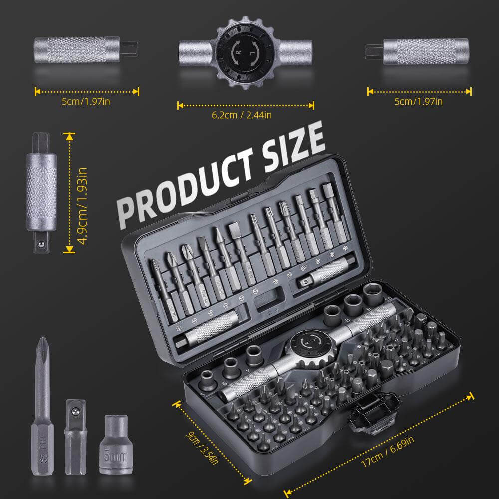 Hanboost 69 In 1 Ratchet Screwdriver Set