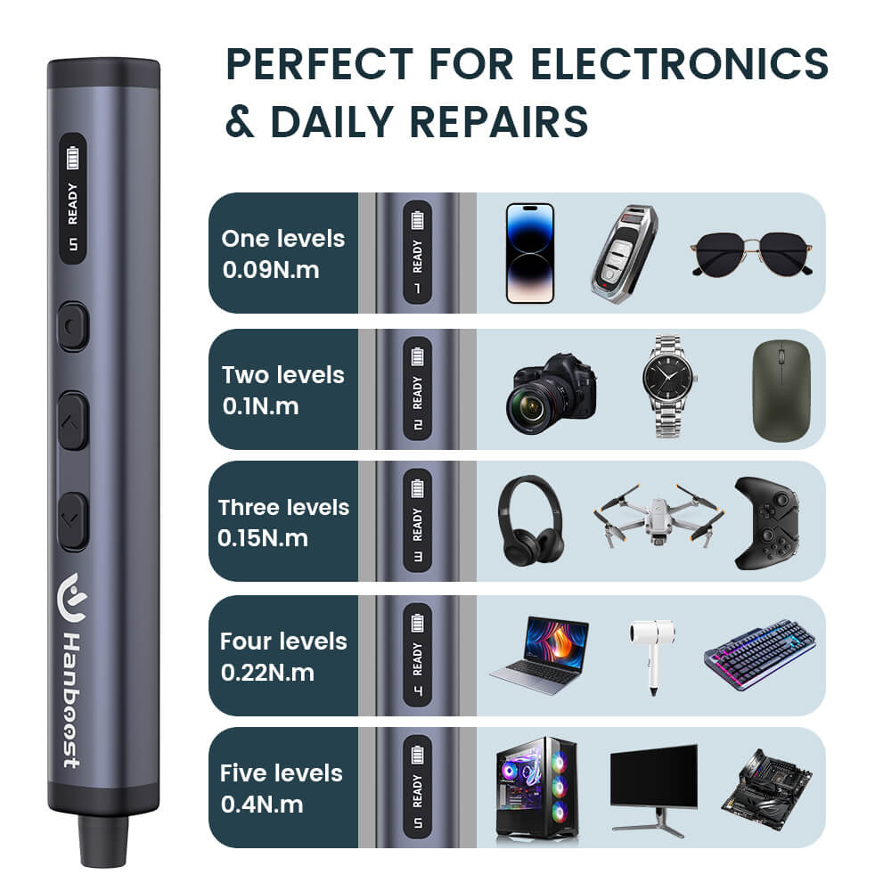 Hanboost 78 in 1 Precision Electric Screwdriver Set Storage Box Design for Reparing