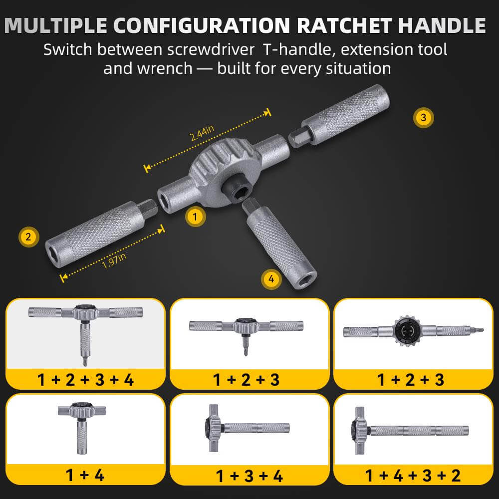 Hanboost 69 In 1 Ratchet Screwdriver Set