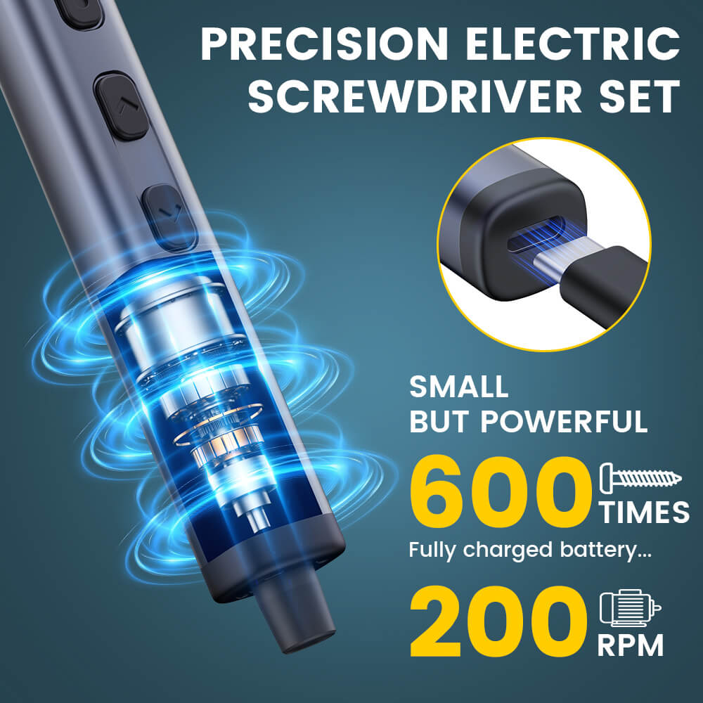 Hanboost 78 in 1 Precision Electric Screwdriver Set Storage Box Design for Reparing