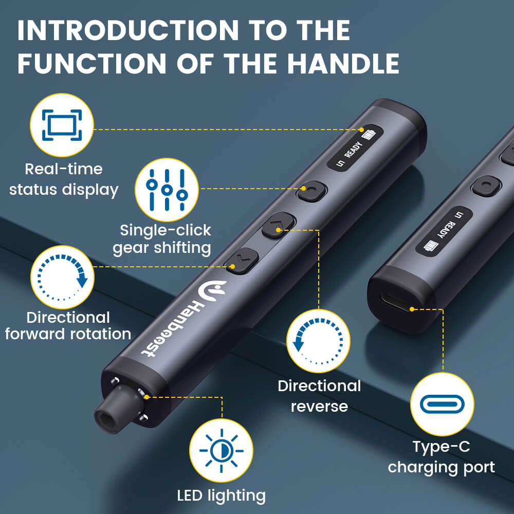 Hanboost 78 in 1 Precision Electric Screwdriver Set Storage Box Design for Reparing