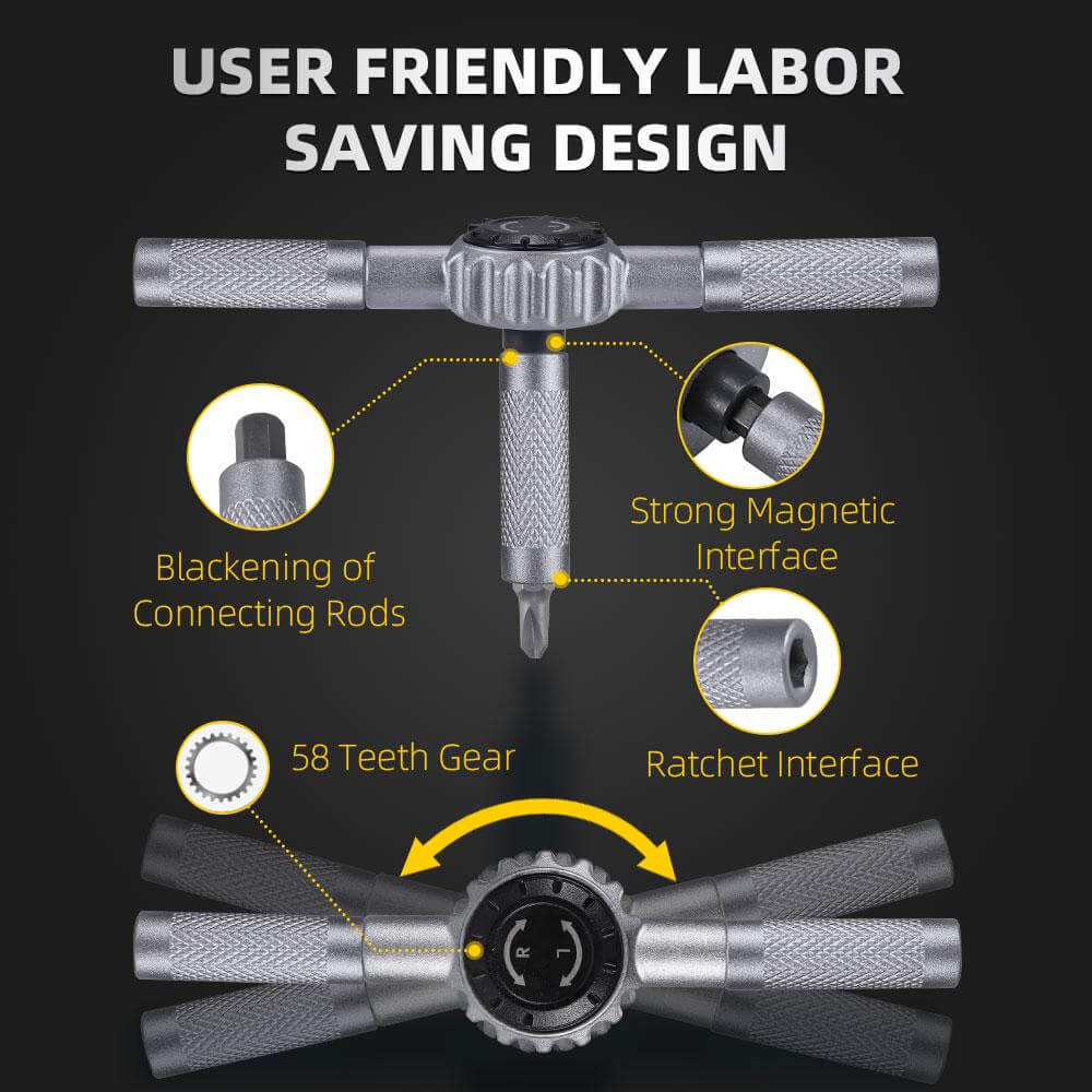 Hanboost 69 In 1 Ratchet Screwdriver Set