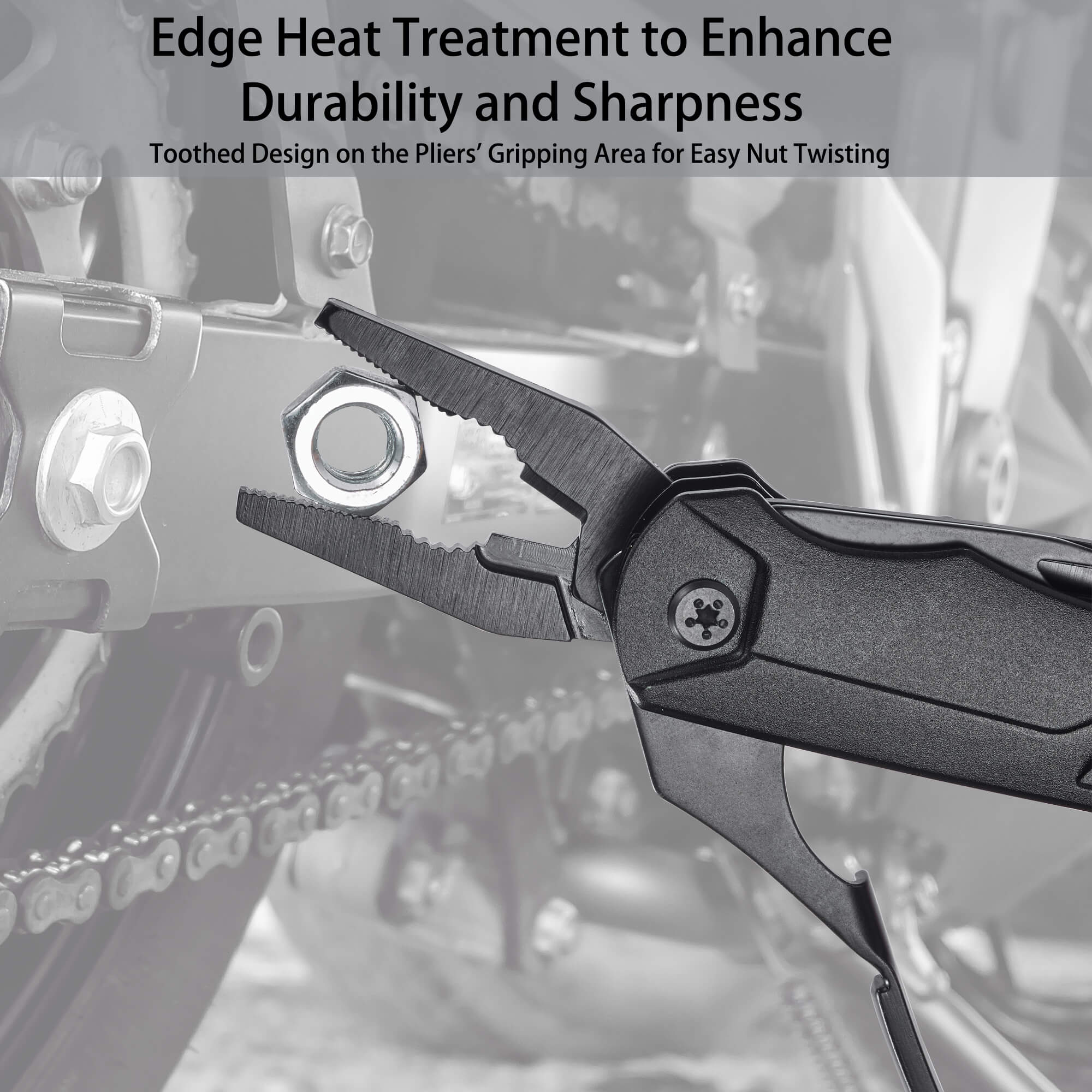 Hanboost 19 In 1 Multitool Wrench with Wire Cutter for Outdoor Camping