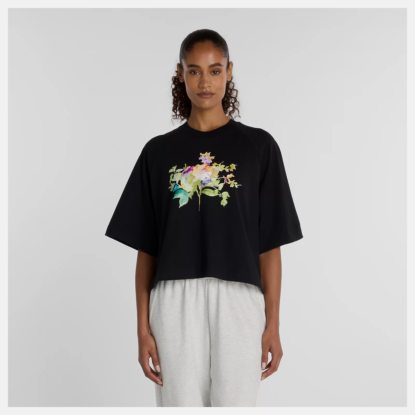 ウォーターカラーマルチボクシーTシャツ