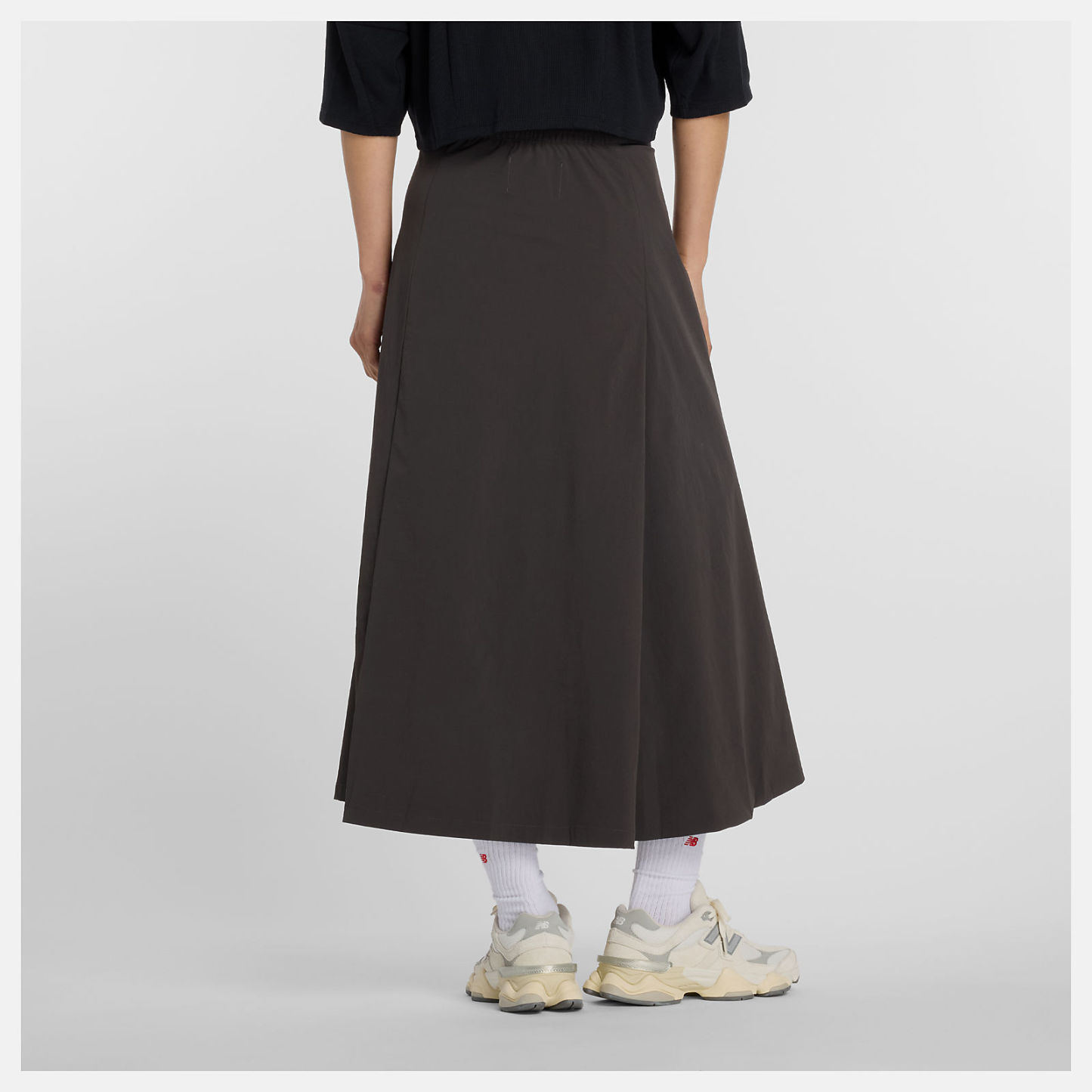 NB GREY カラーブロックスカート